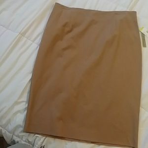 Tan midi skirt